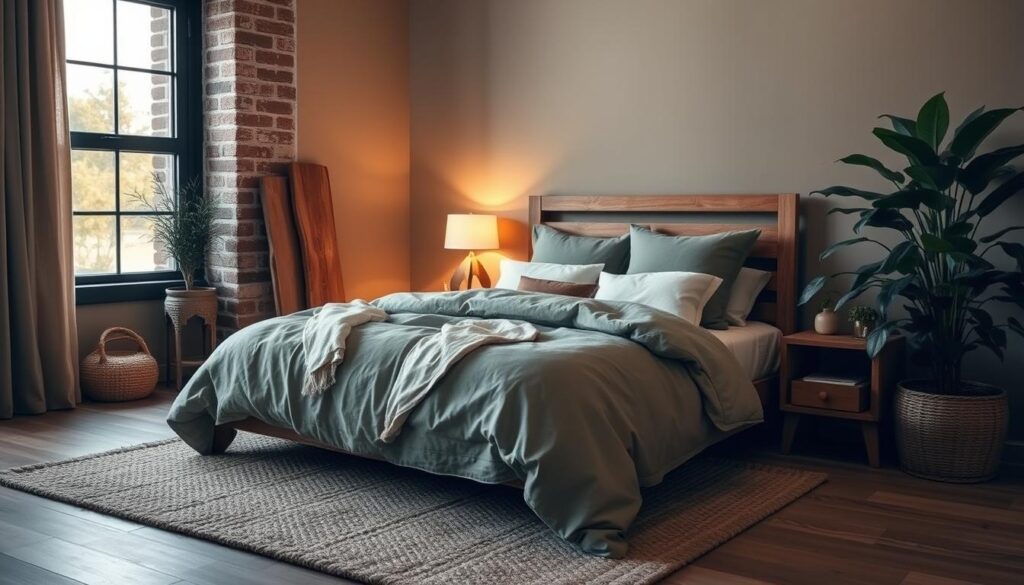earthy bedroom