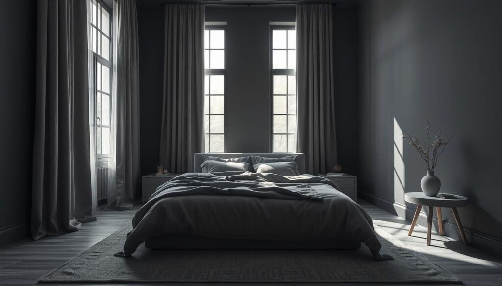 gray bedroom paint