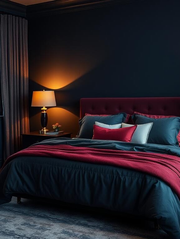 moody bedroom color palette