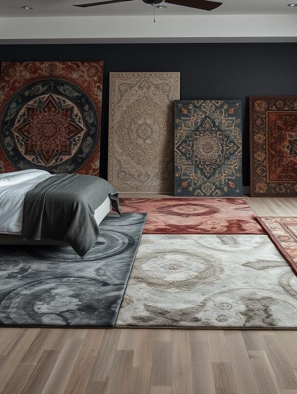 moody area rugs for bedroom