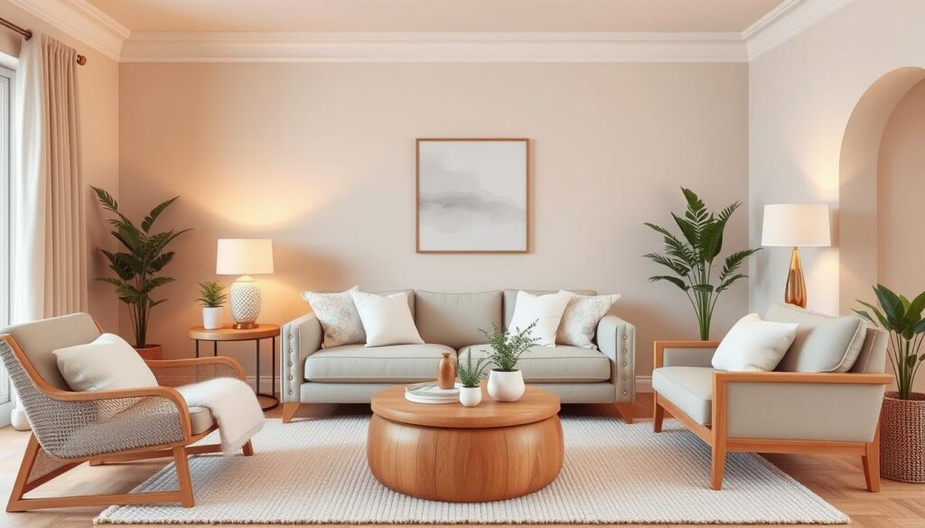 neutral tones in living room