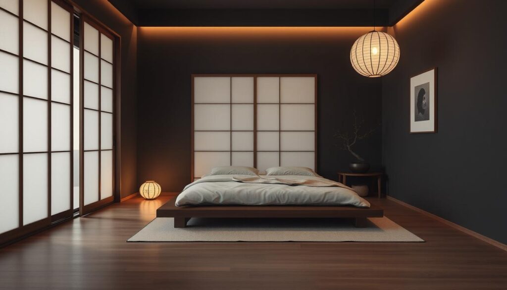 Japanese minimalist bedroom