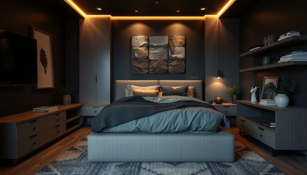 affordable moody bedroom