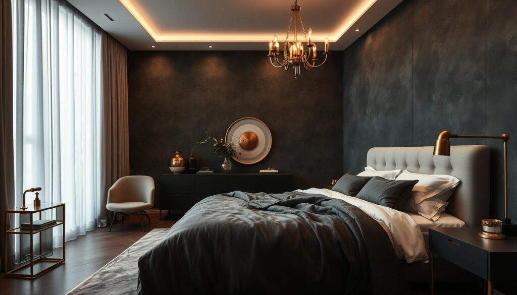 brass bedroom