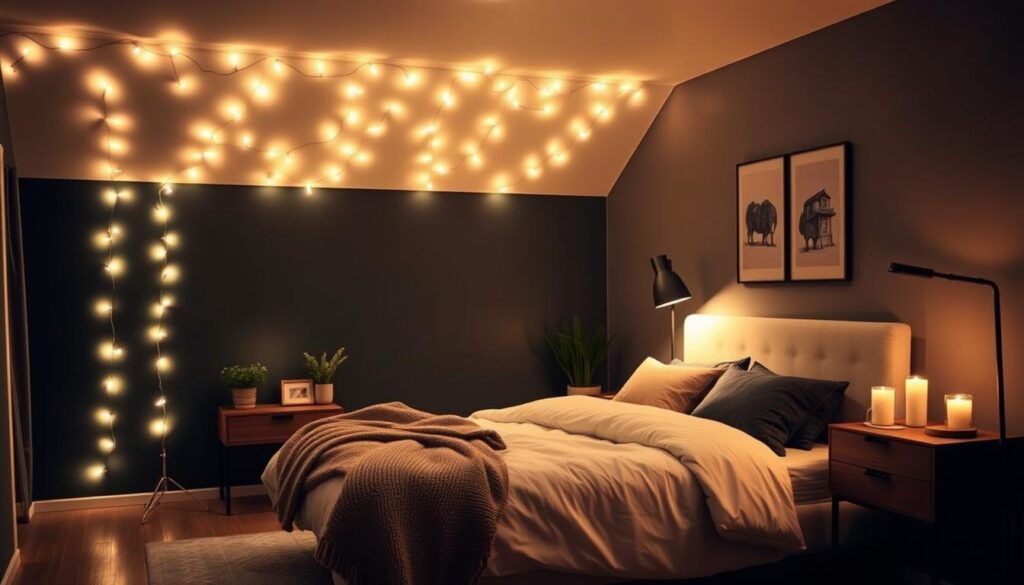 budget moody bedroom lighting