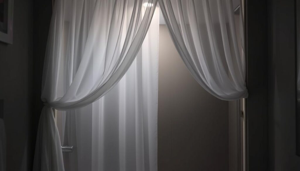 curtain for shower glass door