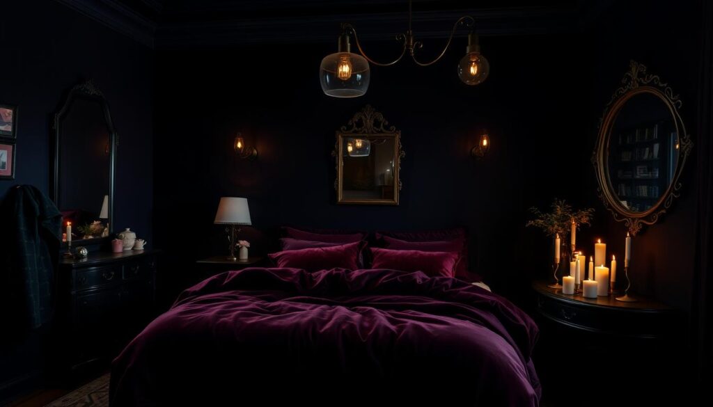 moody bedroom