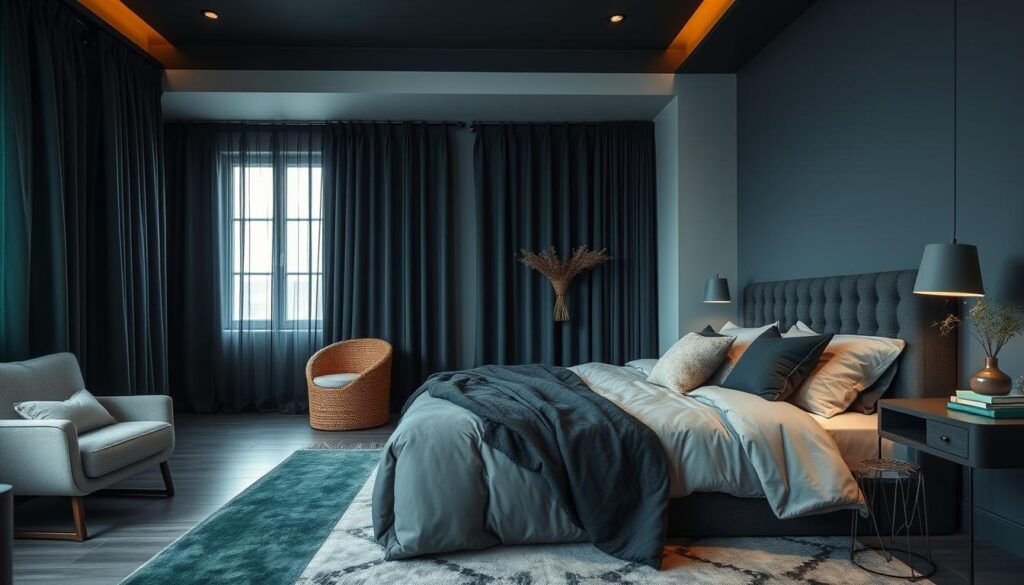 moody bedroom color palette