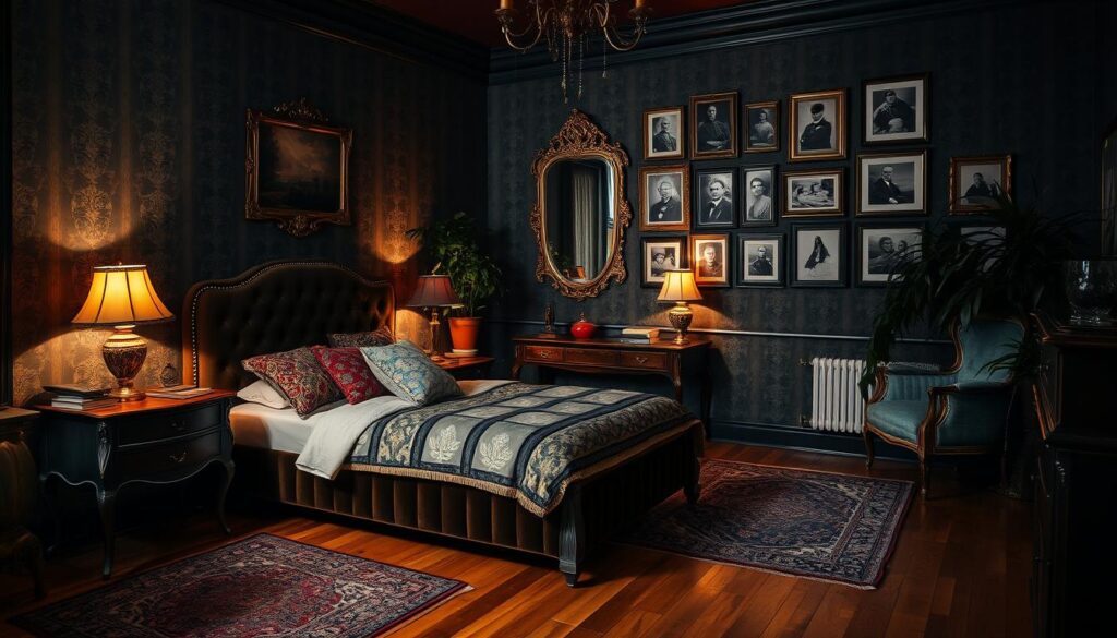 moody vintage bedroom