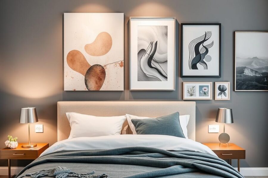 moody wall art for bedroom