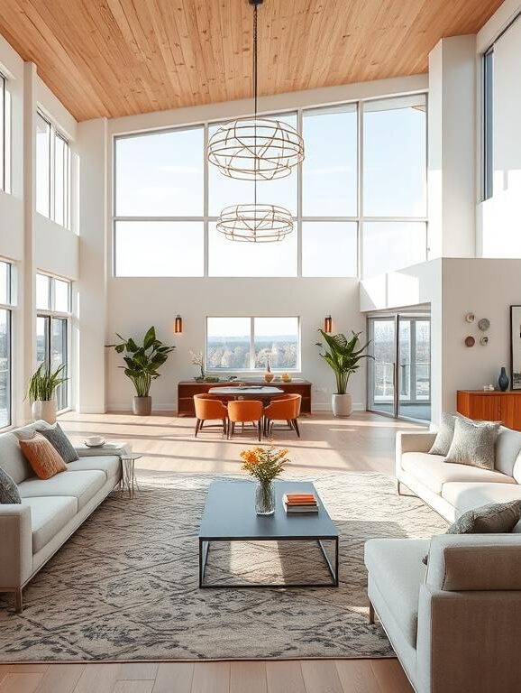 open concept living room