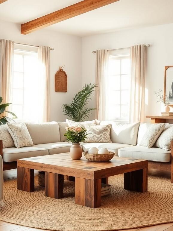 sustainable living room decor