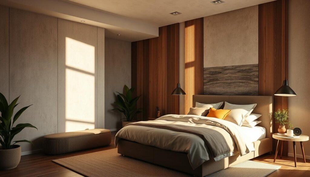 textured walls bedroom